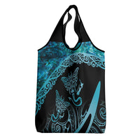 New Zealand Stingray Grocery Bag Aotearoa Whai With Maori Paua Shell