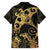 Black And Gold Aotearoa Whai Hawaiian Shirt NZ Stingrays Maori Curves Style