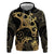 Black And Gold Aotearoa Whai Hoodie NZ Stingrays Maori Curves Style