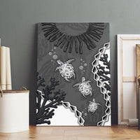 Black Coral Hawaii Canvas Wall Art Ekaha Ku Moana Honu Sea Turtle LT14 - Polynesian Pride