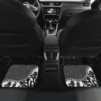Personalized Black Coral Hawaii Car Mats Ekaha Ku Moana Honu Sea Turtle LT14 Set 2pcs - Back Gray - Polynesian Pride