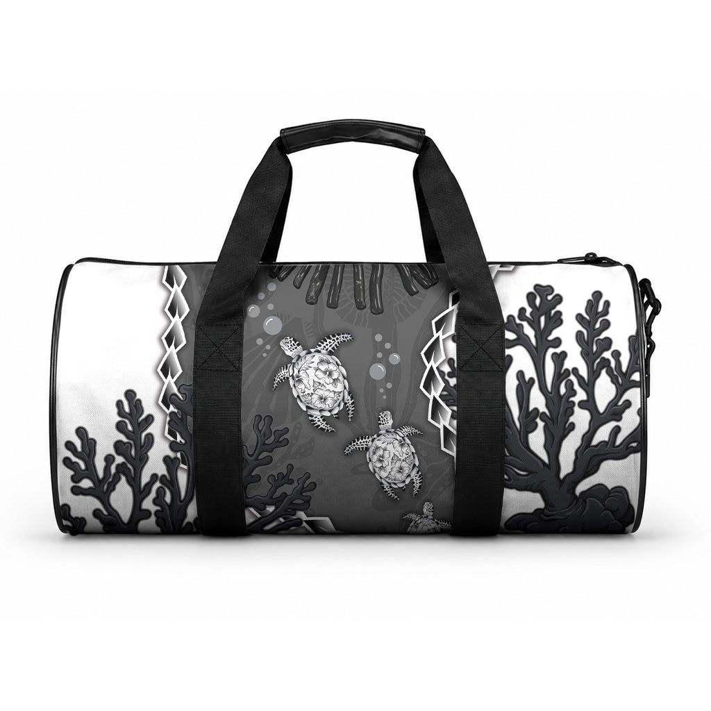 Black Coral Hawaii Duffle Bag Ekaha Ku Moana Honu Sea Turtle