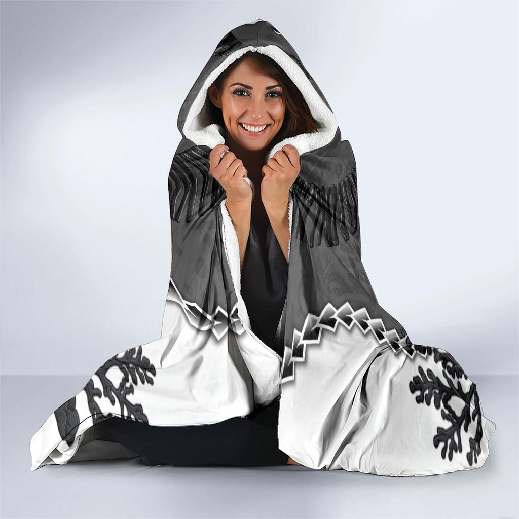 Black Coral Hawaii Hooded Blanket Ekaha Ku Moana Honu Sea Turtle