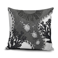 Black Coral Hawaii Pillow Cover Ekaha Ku Moana Honu Sea Turtle
