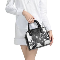 Black Coral Hawaii Shoulder Handbag Ekaha Ku Moana Honu Sea Turtle LT14 - Polynesian Pride