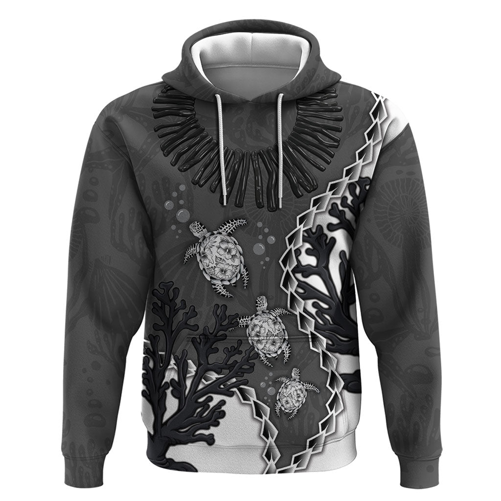 Personalized Black Coral Hawaii Zip Hoodie Ekaha Ku Moana Honu Sea Turtle