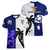 Fiji And Scotland Rugby Women V Neck T Shirt Fijian Tapa Pattern With Thistle LT14 - Polynesian Pride