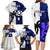 Custom Fiji And Scotland Rugby Family Matching Long Sleeve Bodycon Dress and Hawaiian Shirt Fijian Tapa Pattern With Thistle LT14 - Polynesian Pride