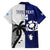 Custom Fiji And Scotland Rugby Family Matching Short Sleeve Bodycon Dress and Hawaiian Shirt Fijian Tapa Pattern With Thistle LT14 - Polynesian Pride