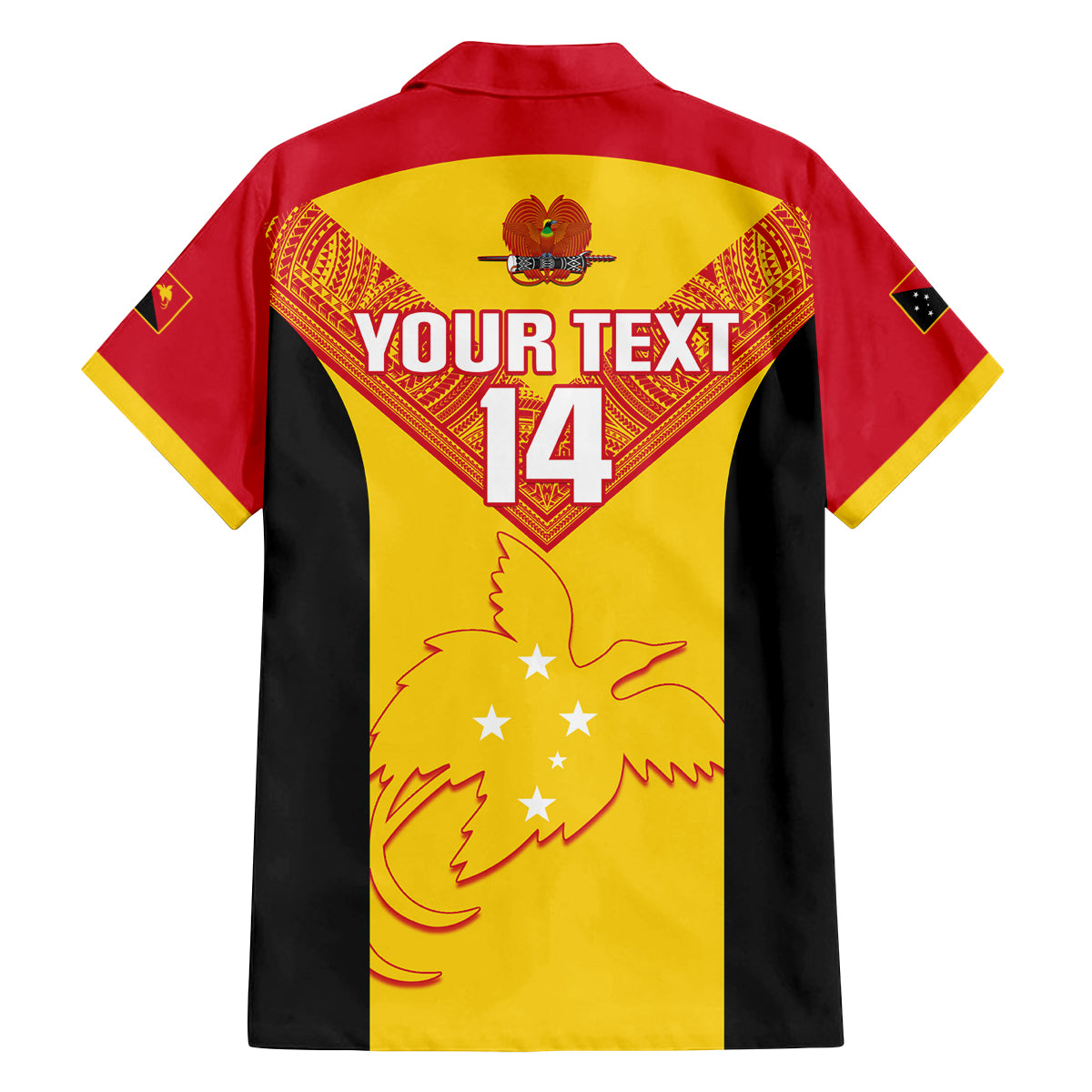 Custom Papua New Guinea Rubgby Family Matching Off Shoulder Short Dress and Hawaiian Shirt Pacific 2023 Go PNG Kumuls LT14 - Polynesian Pride