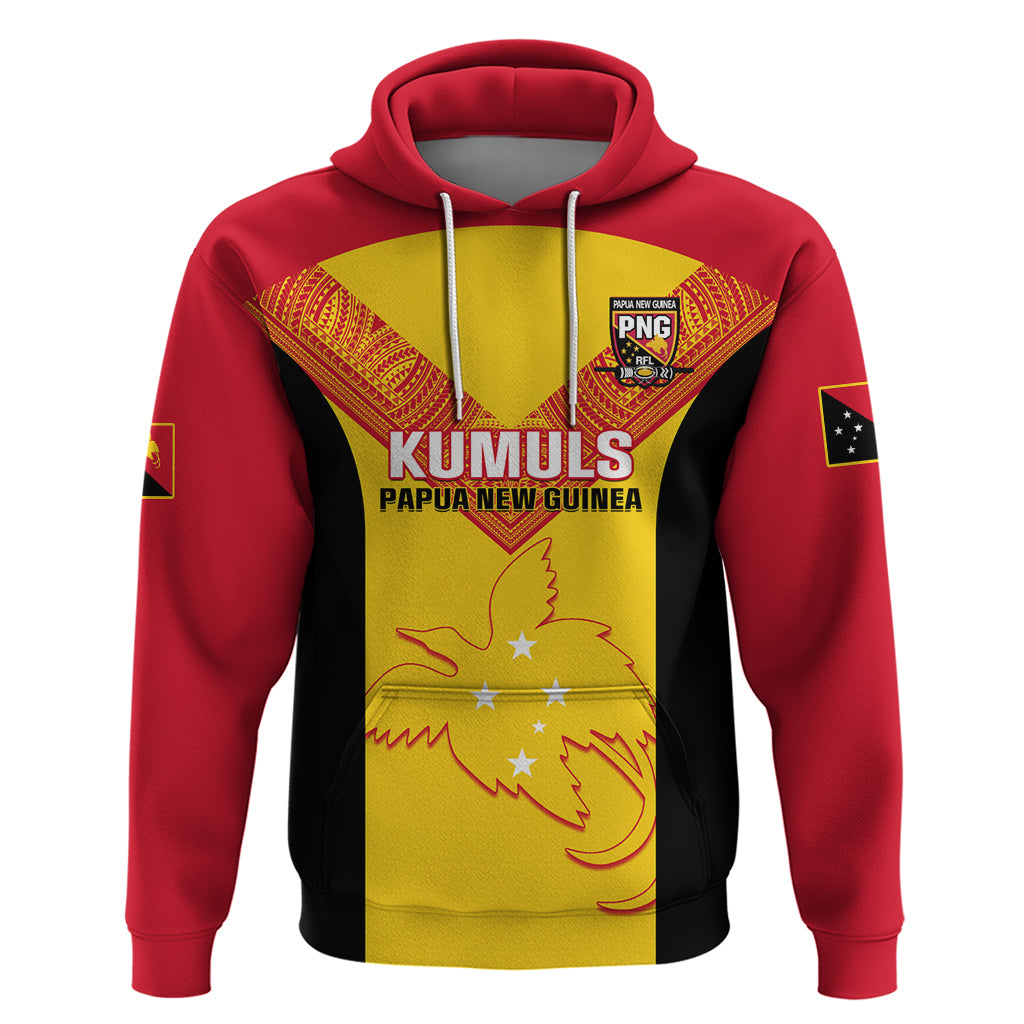 Custom Papua New Guinea Rubgby Hoodie Pacific 2023 Go PNG Kumuls LT14 Pullover Hoodie Yellow - Polynesian Pride