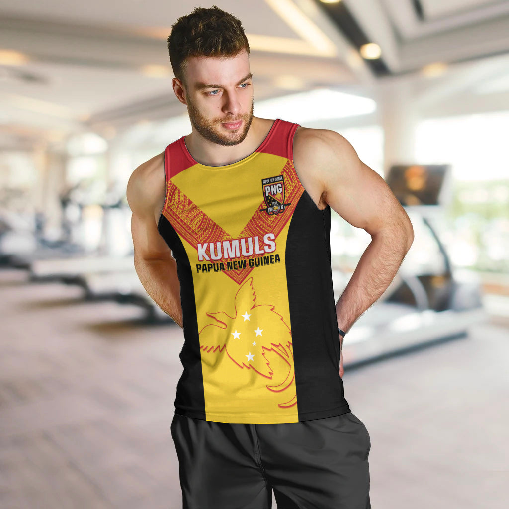Custom Papua New Guinea Rubgby Men Tank Top Pacific 2023 Go PNG Kumuls LT14 - Polynesian Pride