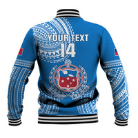 Custom Samoa Rugby Baseball Jacket Pacific 2023 Go Toa Samoa LT14 - Polynesian Pride