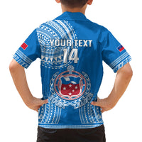 Custom Samoa Rugby Kid Hawaiian Shirt Pacific 2023 Go Toa Samoa LT14 - Polynesian Pride