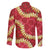 Red Palaka Hawaii Mele Kalikimaka Family Matching Mermaid Dress and Hawaiian Shirt Ohia Lehua Monstera Puakenikeni Lei - Polynesian Pride