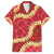 Red Palaka Hawaii Mele Kalikimaka Hawaiian Shirt Ohia Lehua Monstera Puakenikeni Lei - Polynesian Pride