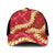 Red Palaka Hawaii Mele Kalikimaka Mesh Trucker Cap Ohia Lehua Monstera Puakenikeni Lei - Polynesian Pride