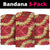 Red Palaka Hawaii Mele Kalikimaka Neck Gaiter Ohia Lehua Monstera Puakenikeni Lei - Polynesian Pride