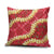 Red Palaka Hawaii Mele Kalikimaka Pillow Cover Ohia Lehua Monstera Puakenikeni Lei - Polynesian Pride