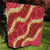 Red Palaka Hawaii Mele Kalikimaka Quilt Ohia Lehua Monstera Puakenikeni Lei - Polynesian Pride