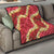 Red Palaka Hawaii Mele Kalikimaka Quilt Ohia Lehua Monstera Puakenikeni Lei - Polynesian Pride