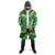 Green Palaka Hawaii Mele Kalikimaka Cloak Ohia Lehua Monstera Puakenikeni Lei - Polynesian Pride