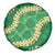 Green Palaka Hawaii Mele Kalikimaka Spare Tire Cover Ohia Lehua Monstera Puakenikeni Lei - Polynesian Pride