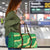 Green Palaka Hawaii Mele Kalikimaka Travel Bag Ohia Lehua Monstera Puakenikeni Lei - Polynesian Pride