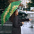 Green Palaka Hawaii Mele Kalikimaka Umbrella Ohia Lehua Monstera Puakenikeni Lei - Polynesian Pride