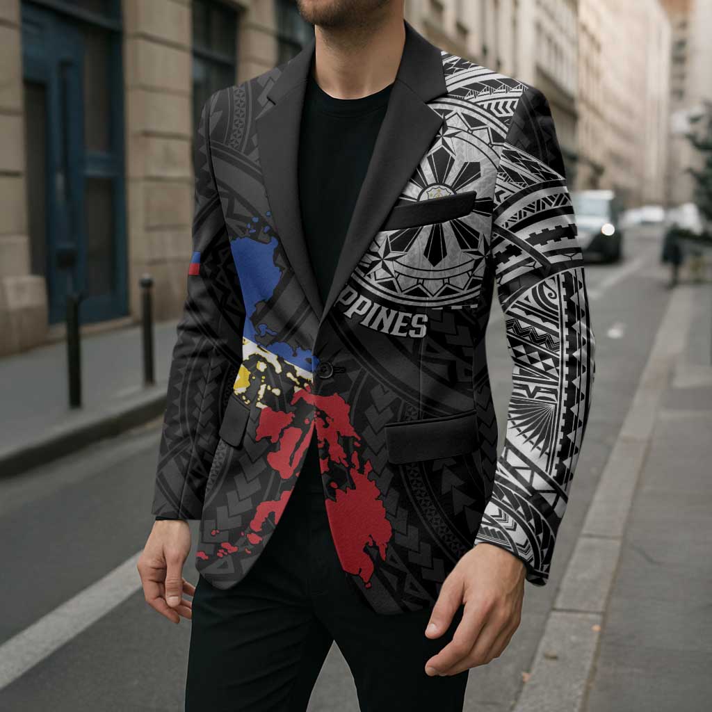 Philippines Strong Blazer Filipino Map Polynesian Tattoo - Polynesian Pride