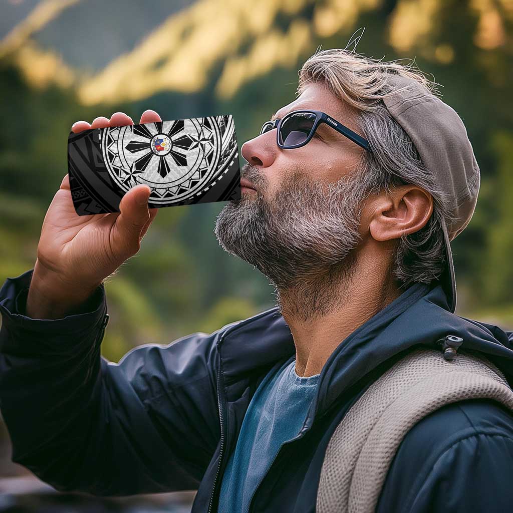 Philippines Strong 4 in 1 Can Cooler Tumbler Filipino Map Polynesian Tattoo - Polynesian Pride