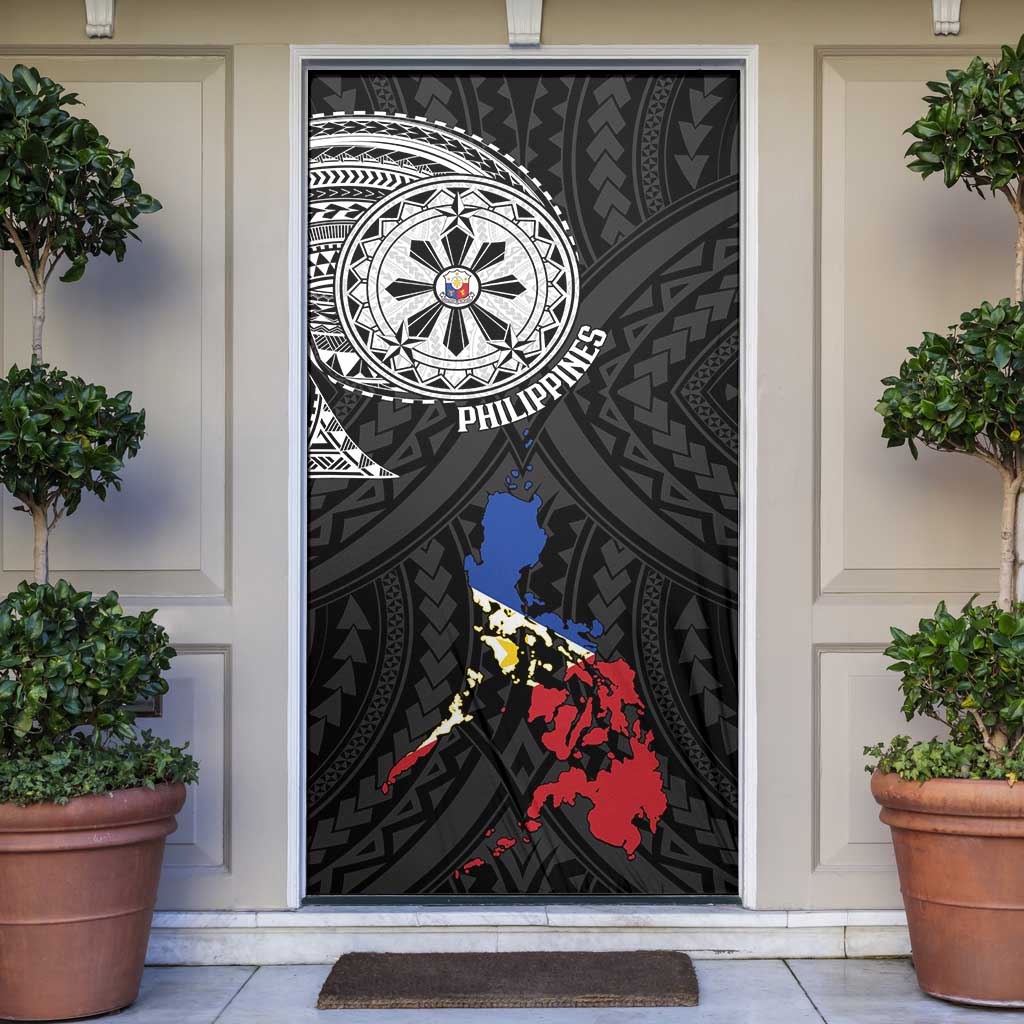 Philippines Strong Door Cover Filipino Map Polynesian Tattoo - Polynesian Pride