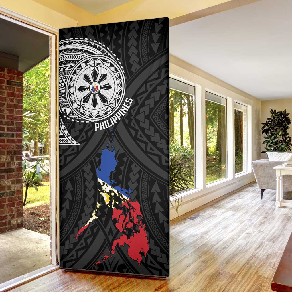 Philippines Strong Door Cover Filipino Map Polynesian Tattoo - Polynesian Pride