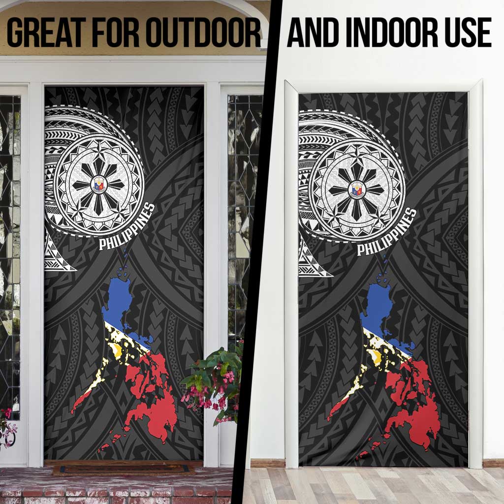 Philippines Strong Door Cover Filipino Map Polynesian Tattoo - Polynesian Pride