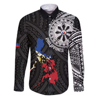 Philippines Strong Family Matching Puletasi and Hawaiian Shirt Filipino Map Polynesian Tattoo - Polynesian Pride