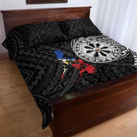 Philippines Strong Quilt Bed Set Filipino Map Polynesian Tattoo - Polynesian Pride