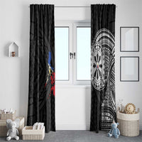 Philippines Strong Window Curtain Filipino Map Polynesian Tattoo - Polynesian Pride
