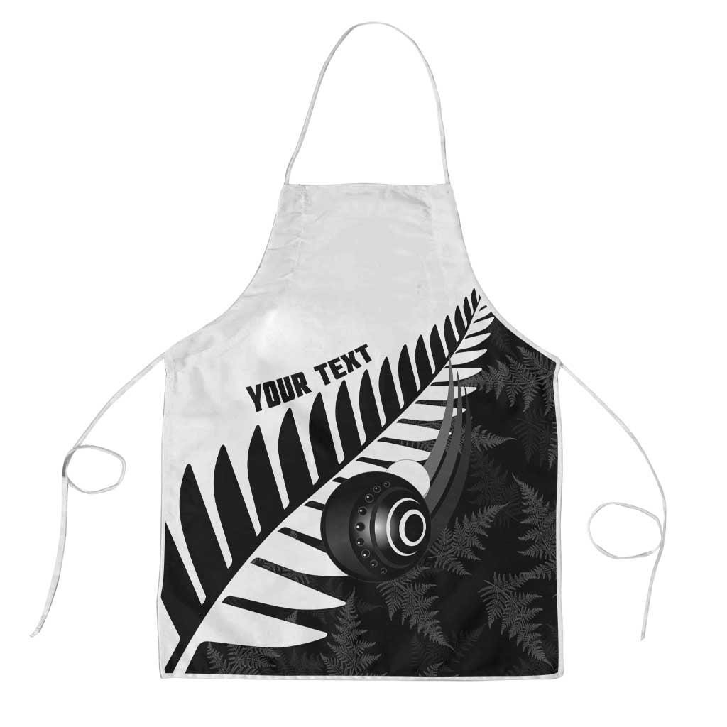New Zealand Lawn Bowls Custom Apron Aotearoa Silver Fern - Polynesian Pride