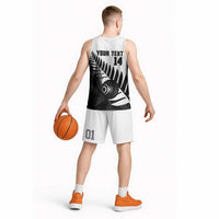 New Zealand Lawn Bowls Custom Basketball Jersey Aotearoa Silver Fern - Polynesian Pride