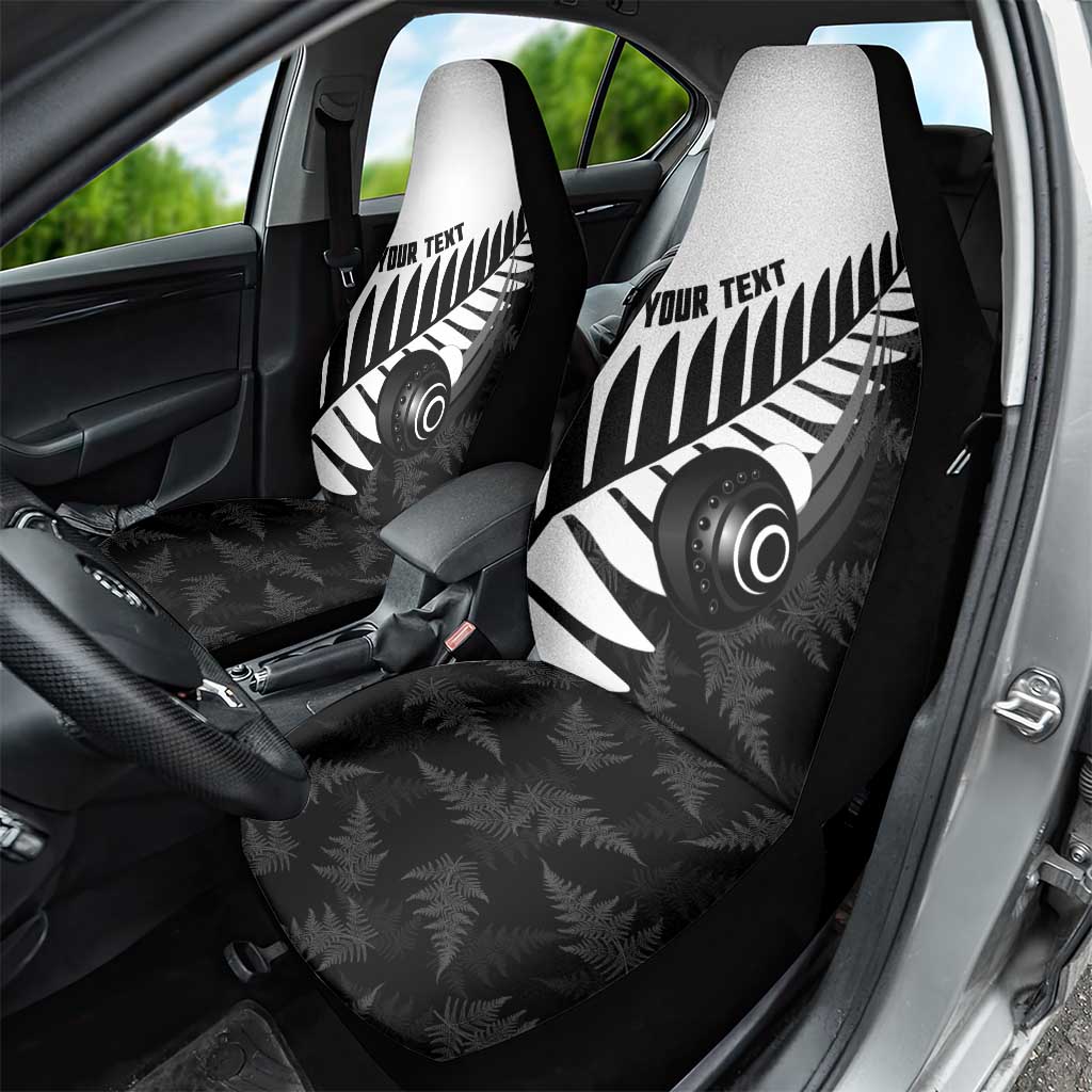 New Zealand Lawn Bowls Custom Car Seat Cover Aotearoa Silver Fern - Polynesian Pride