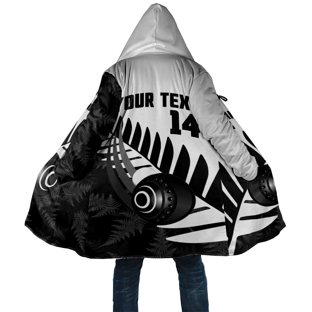 New Zealand Lawn Bowls Custom Cloak Aotearoa Silver Fern - Polynesian Pride