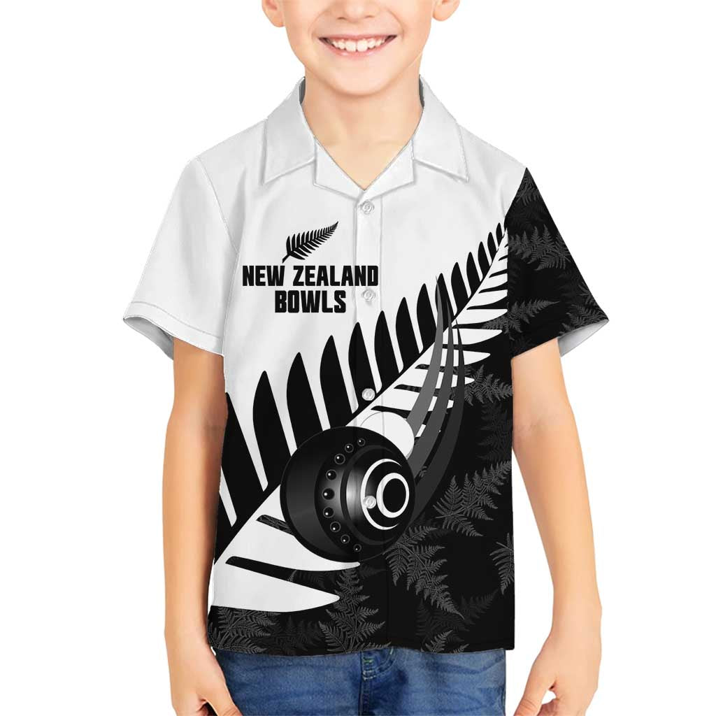 New Zealand Lawn Bowls Custom Family Matching Summer Maxi Dress and Hawaiian Shirt Aotearoa Silver Fern - Polynesian Pride