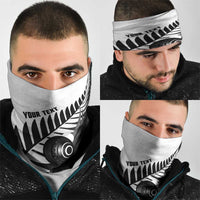 New Zealand Lawn Bowls Custom Neck Gaiter Aotearoa Silver Fern - Polynesian Pride