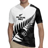 New Zealand Lawn Bowls Custom Rugby Jersey Aotearoa Silver Fern - Polynesian Pride