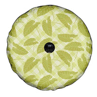 Lime Green Hawaii Kalo Palaka Motifs Spare Tire Cover Hawaiian Taro Leaves Elegant Vibes LT14 - Polynesian Pride