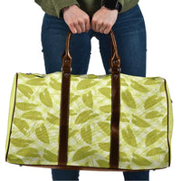Lime Green Hawaii Kalo Palaka Motifs Travel Bag Hawaiian Taro Leaves Elegant Vibes LT14 Lime Green - Polynesian Pride