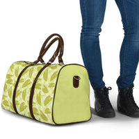 Lime Green Hawaii Kalo Palaka Motifs Travel Bag Hawaiian Taro Leaves Elegant Vibes LT14 - Polynesian Pride