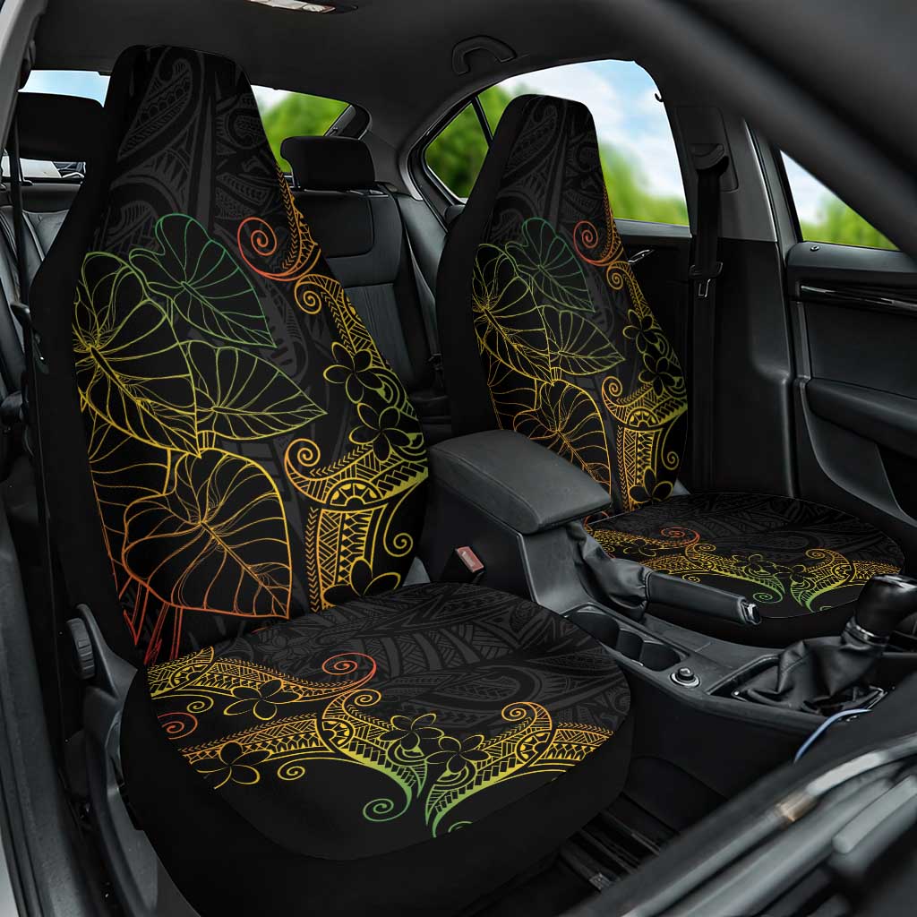 Aloha Hawaii Kalo Car Seat Cover Reggae Taro Polynesian Pattern - Polynesian Pride