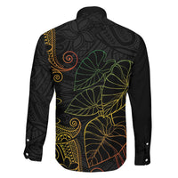 Aloha Hawaii Kalo Family Matching Puletasi and Hawaiian Shirt Reggae Taro Polynesian Pattern - Polynesian Pride