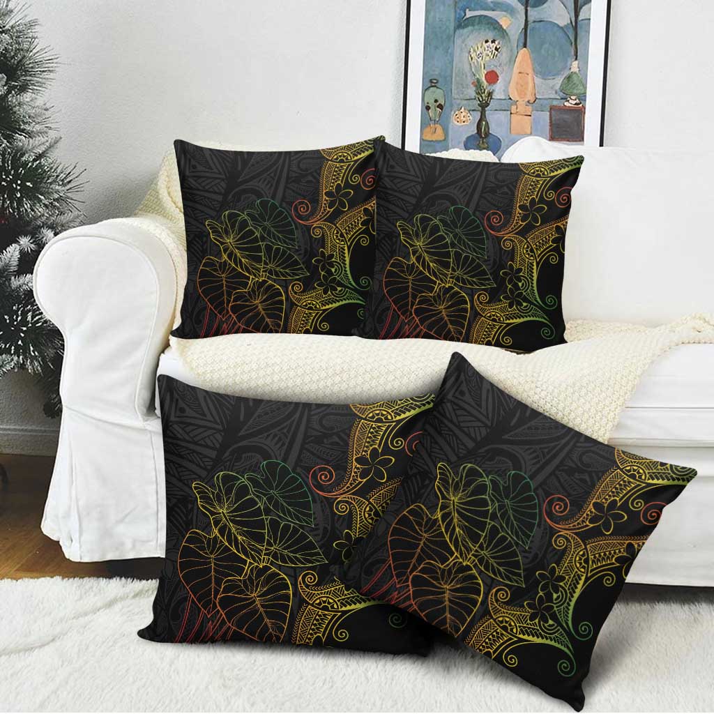Aloha Hawaii Kalo Pillow Cover Reggae Taro Polynesian Pattern - Polynesian Pride